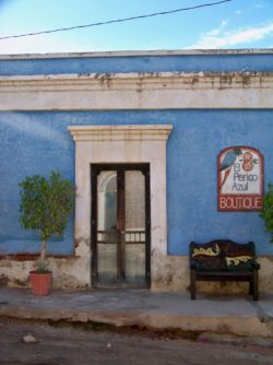 Blue Doorway in Old Town Todos Santos Baja California Sur 1