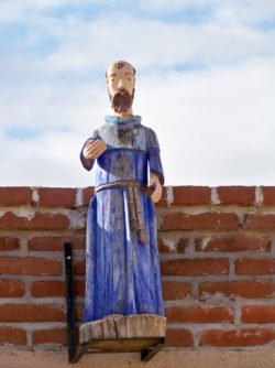 Carved wooden saint in Todos Santos Baja California Sur 1