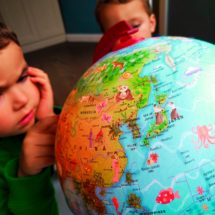 2TD Kids with globe 1