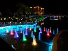 Baoji Colorful Fountains at Night Shaanxi 1