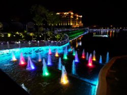 Baoji Colorful Fountains at Night Shaanxi 1