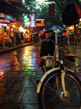 Bike in Xian Muslim Quarter Street Market 1