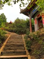 Colorful Flag Staircase Old Town Baoji at Taibai Mountain 2