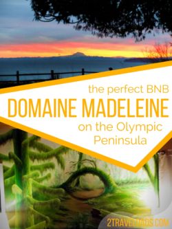 Domaine Madeleine is a perfect choice for an Olympic Peninsula BnB. Located between Sequim and Port Angeles, it's at the gateway to Olympic National Park. Beautiful location and wonderful accommodations. 2traveldads.com
