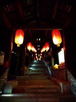 Red Chinese Lanterns at Taibai Mountain Hot Springs Resort 1