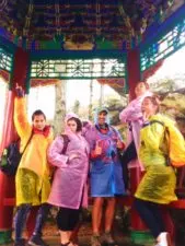 Rob Taylor and Friends at Buddhist temple at Taibai Mountain National Park 1