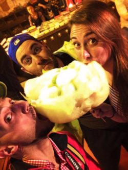 Rob Taylor and Friends eating Cotton Candy in Xian Muslim Quarter 1