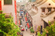 View from biking on top of Xian City Wall 1