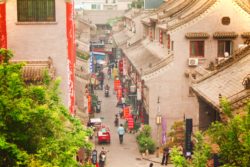 View from biking on top of Xian City Wall 1