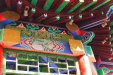 Colorful Chinese Gazebo at Baota Pagoda Yanan Shaanxi 1