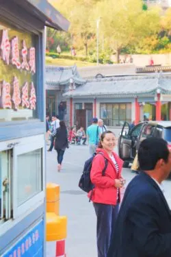 Elsie Tour Guide at Baota Pagoda Yanan Shaanxi 1