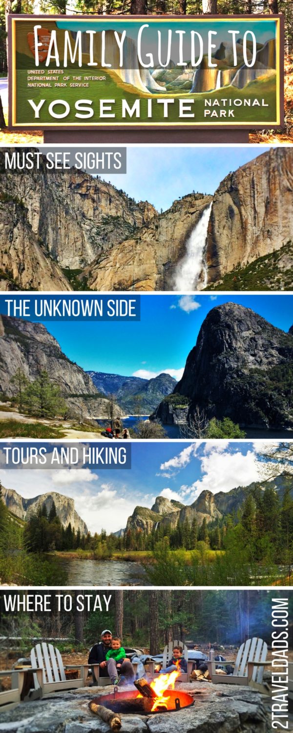 Yosemite National Park in California is a great destination for experiencing the nature of the Sierra Nevada mountains. Perfect for family travel, from camping to lodges, hiking to guided tours. 2traveldads.com