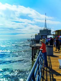 Fishing off the end of Santa Monica Pier 1