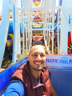 Rob Taylor Riding on Ferris Wheel on Santa Monica Pier 1 V