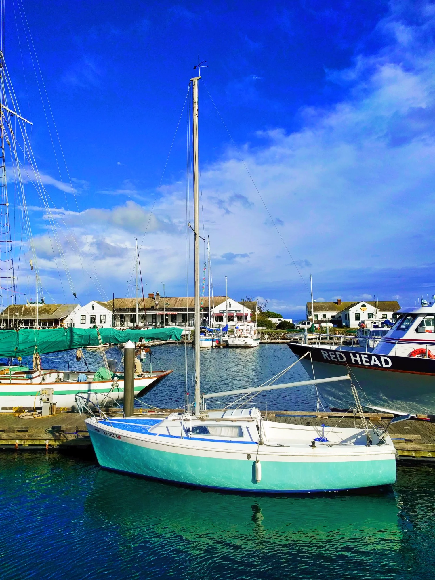 Sailboats in Hudson Point Marina Port Townsend 2