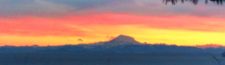 Sunrise with Mt Baker over Straight of Juan de Fuca 1