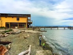 Taylor Family on beach at Port Townsend Waterfron Northwest Maritime Center 1