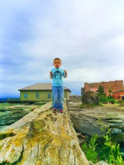 Taylor Family on beach at Port Townsend Waterfron Northwest Maritime Center 2