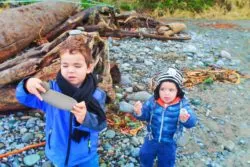 Taylor Kids at Dungeness Spit National Wildlife Refuge Sequim 5