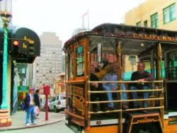 Cable Car in San Francisco Chinatown 1