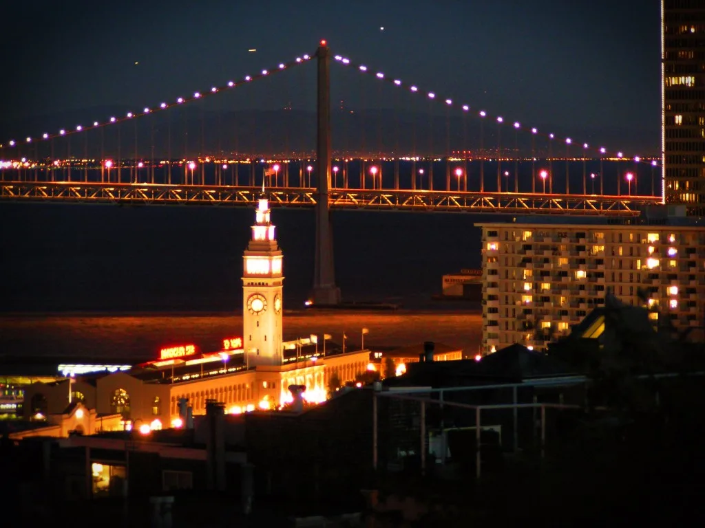 Embarcadero Ferry Building Bay Bridge San Francisco 1
