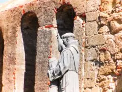 Friar statue at Mission San Juan Capistrano 1