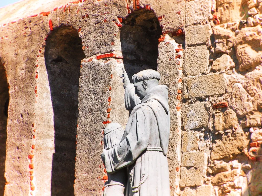 Friar statue at Mission San Juan Capistrano 1