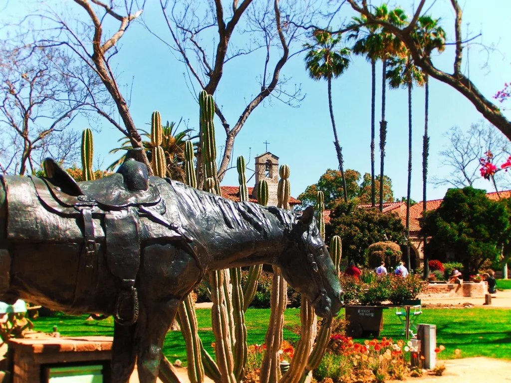 Horse statue at Mission San Juan Capistrano 1