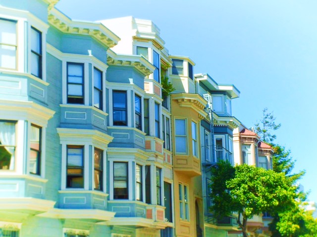 Row Houses on Telegraph Hill San Francisco 1