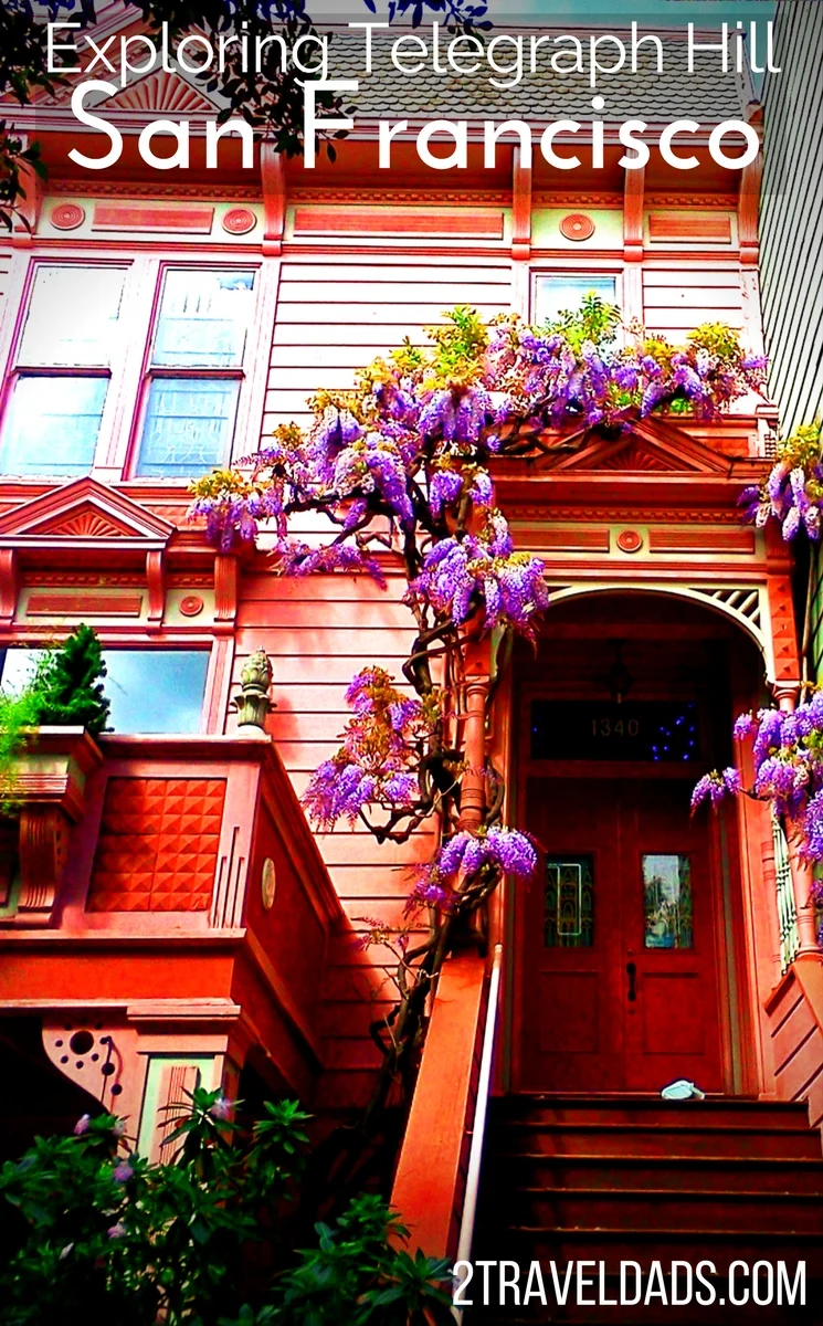 San Francisco, California has many fascinating neighborhoods but none are as beautiful as Telegraph Hill with its garden steps, Art Deco architecture and wild parrots. 2traveldads.com