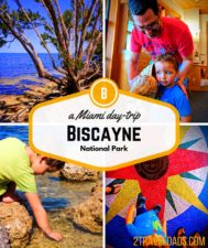 Biscayne National Park is a perfect Miami day trip to add to a weekend getaway, cruise ship port, or Florida road trip. Wildlife and boating at its best. 2traveldads.com