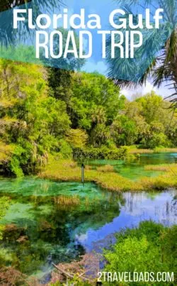 A Florida road trip is full of adventure from its beaches and tropical waters to its springs and divable rivers. Wildlife around every turn and beautiful Florida sights everywhere you go. 2traveldads.com