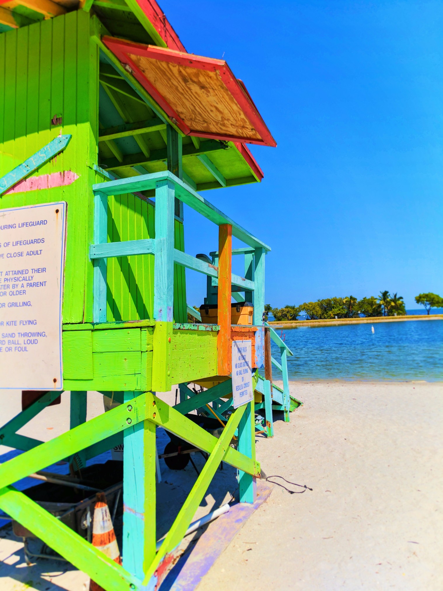Lifeguard Station at Biscayne Miami Dade County Park 1