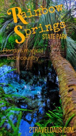 Rainbow Springs State Park is the most magical, colorful escape in Florida's back country. From crystal clear springs to waterfalls, it's the perfect contrast to Florida's swamps and beaches. 2traveldads.com