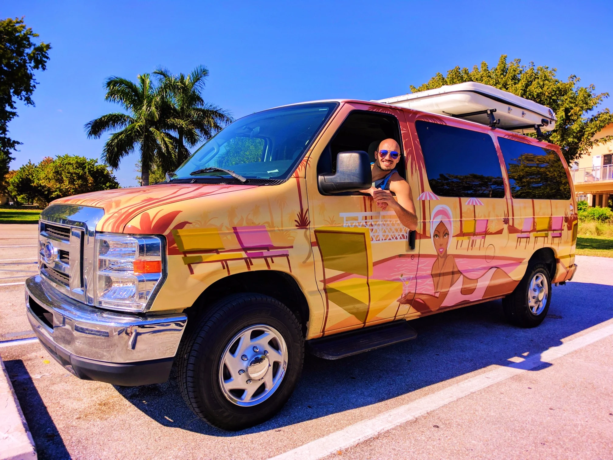 Rob Taylor with Escape Campervan at Biscayne National Park 1