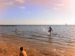 Taylor Family Splashing at Fort Island Beach Citrus County Florida 2