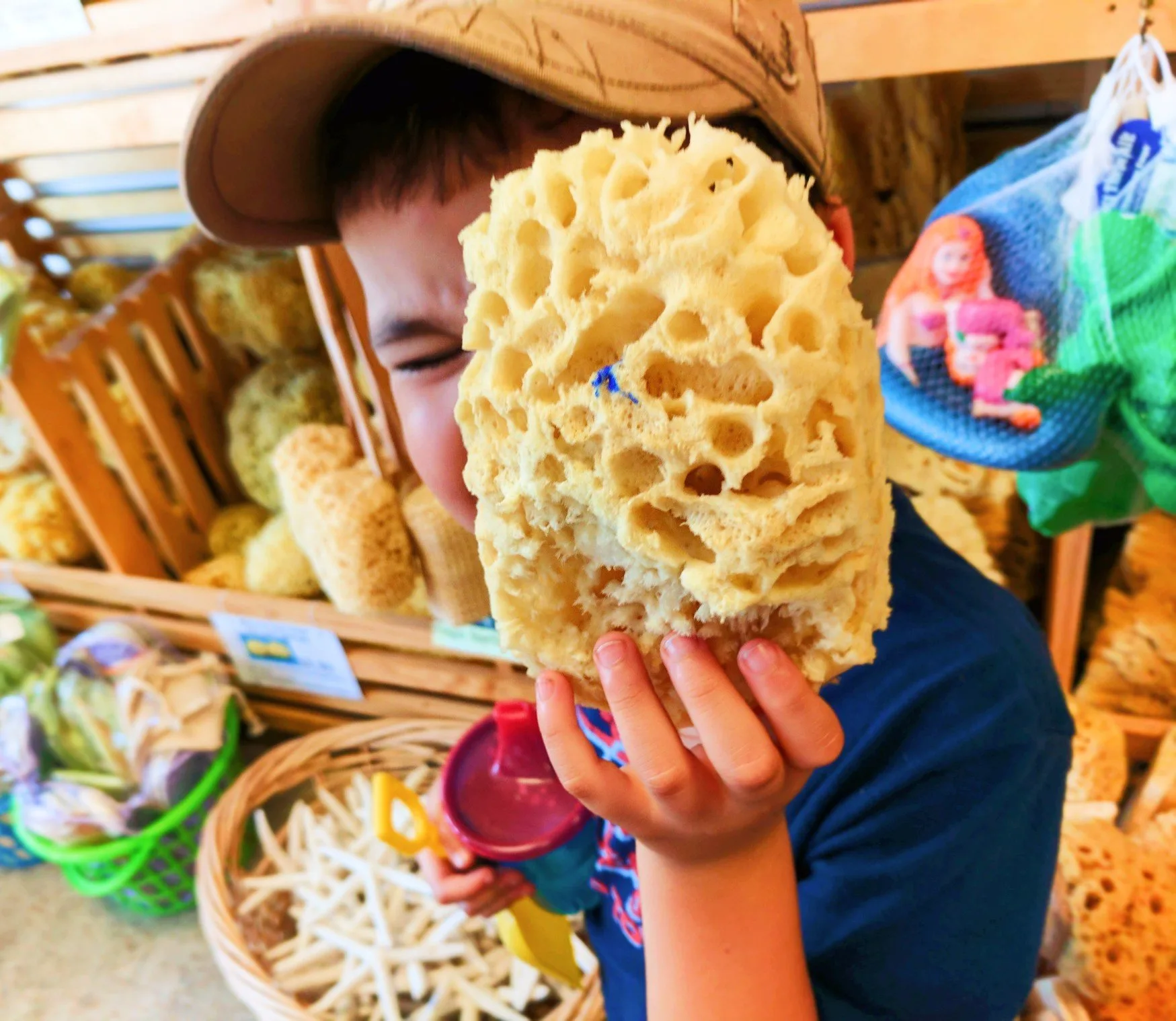 Taylor Family Sponge Shopping in Tarpon Springs Florida 2