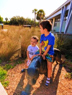 Taylor Family and Florida Panther statue at Big Cypress National Preserve 1