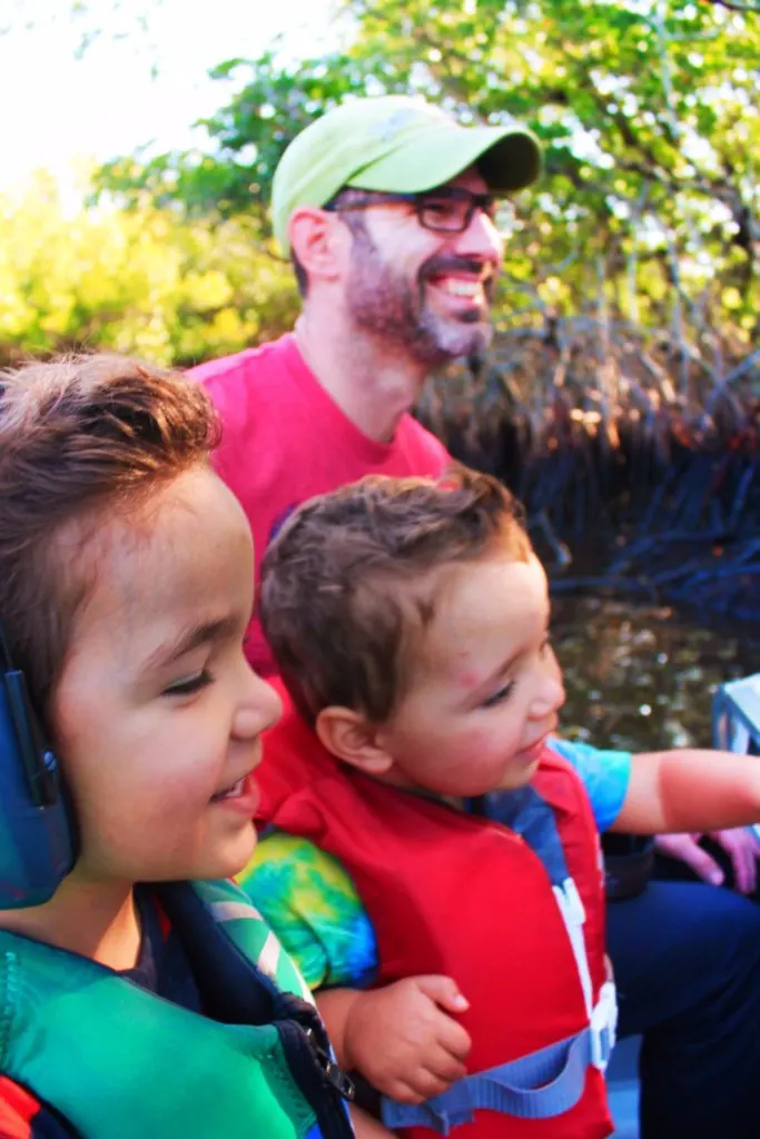 Taylor Family at Airboat Ride Everglades City Florida 4