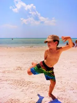 Taylor Family at Fort Myers Beach 1