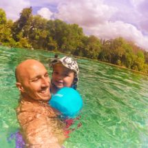 Taylor Family in Rainbow River at Rainbow Springs State Park 2