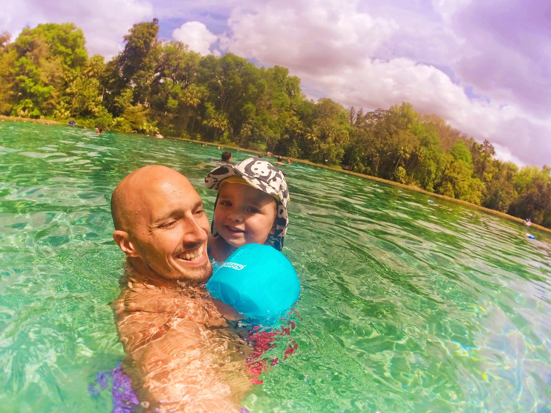 Taylor Family in Rainbow River at Rainbow Springs State Park 2