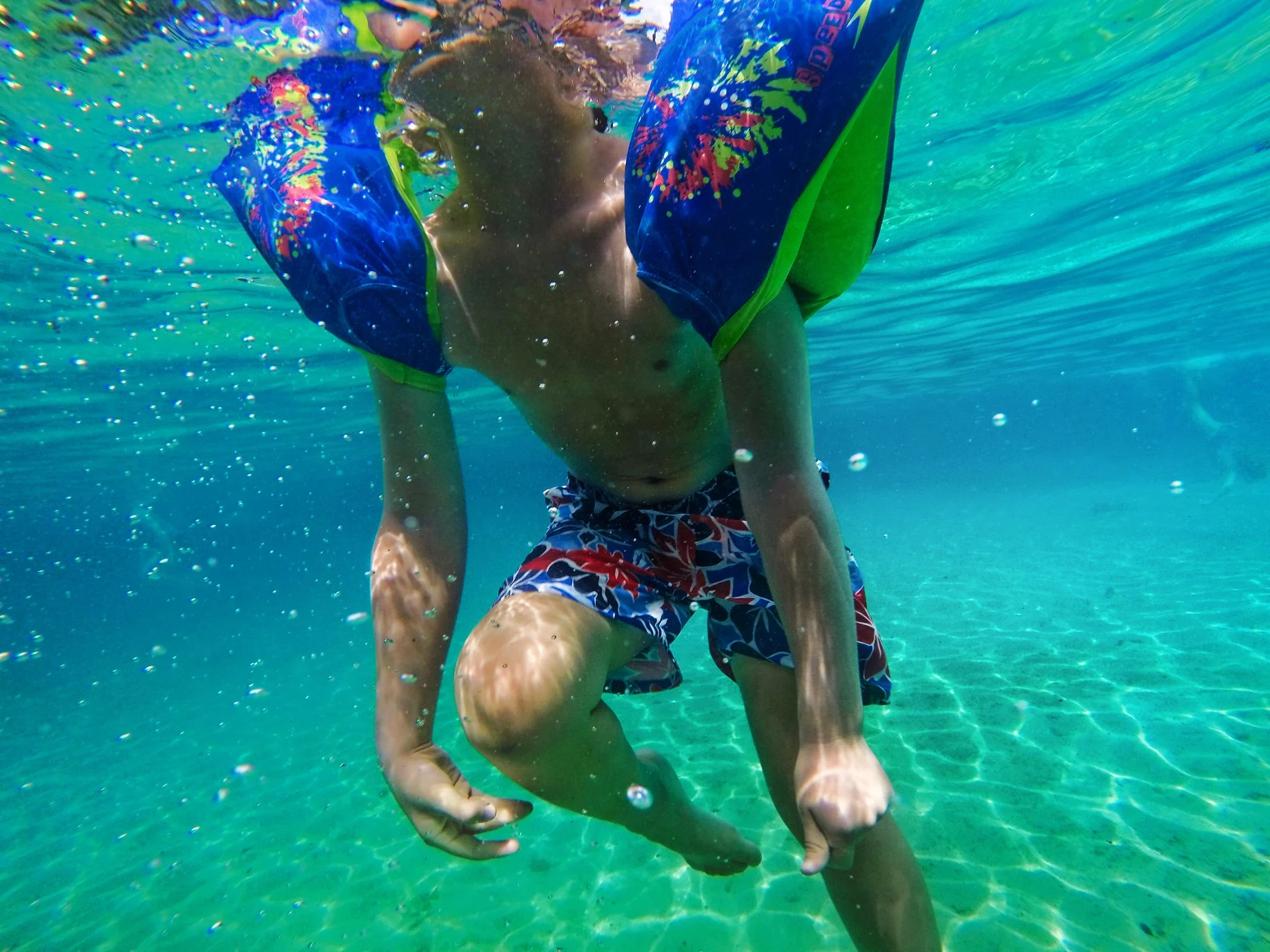 Taylor Family in Rainbow River at Rainbow Springs State Park 6