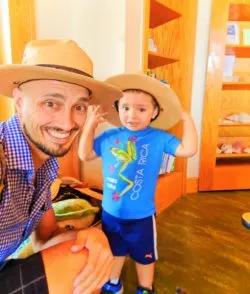 Taylor Family in Ranger Hats at Biscayne National Park 1