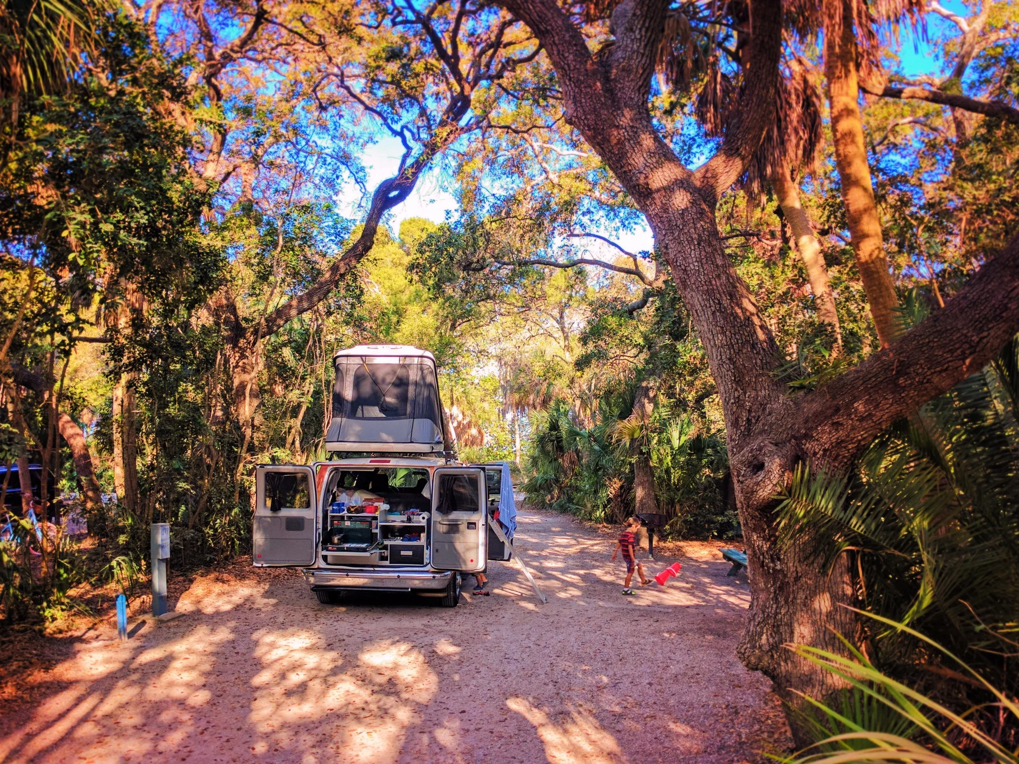 Taylor Family with Escape Campervan Fort De Soto Park St Pete Beach Florida 6