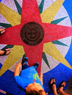 Taylor Family with Mosaic Compass at Biscayne National Park 1