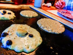Making pancakes at Old Sugarmill Restaurant De Leon Springs State Park Daytona Beach 1