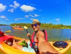 Rob Taylor kayaking at GTM Reserve St Augustine 2