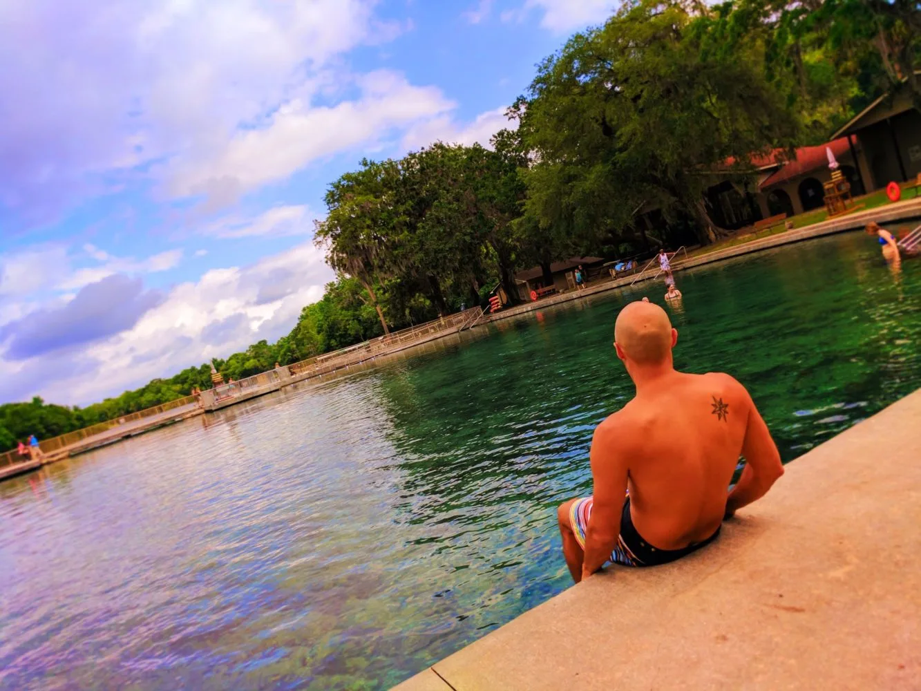 Rob Taylor swimming at Headsprings at De Leon Springs State Park Daytona Beach 1