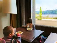 Taylor Family breakfast at Hampton Inn and Suites Hood River 1